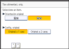 Ilustración de la pantalla panel de mandos