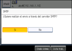 Ilustración de la pantalla panel de mandos