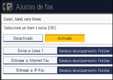 Ilustración de la pantalla panel de mandos