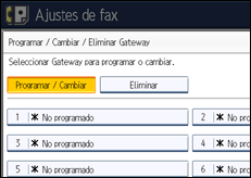 Ilustración de la pantalla panel de mandos