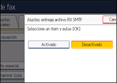 Ilustración de la pantalla panel de mandos