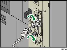 Ilustración de la instalación de la tarjeta de interfaz LAN inalámbrica