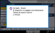 Ilustración de la pantalla panel de mandos