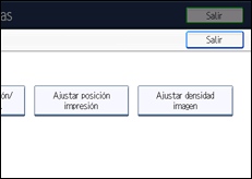 Ilustración de la pantalla panel de mandos