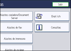 Ilustración de la pantalla panel de mandos