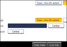 Ilustración de la pantalla panel de mandos