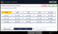 Ilustración de la pantalla panel de mandos