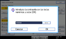 Ilustración de la pantalla panel de mandos