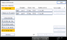 Ilustración de la pantalla panel de mandos