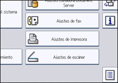 Ilustración de la pantalla panel de mandos