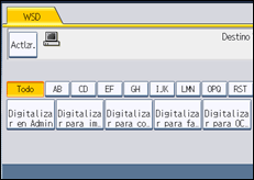 Ilustración de la pantalla panel de mandos
