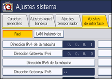 Ilustración de la pantalla panel de mandos