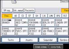 Ilustración de la pantalla panel de mandos