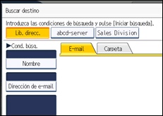 Ilustración de la pantalla panel de mandos