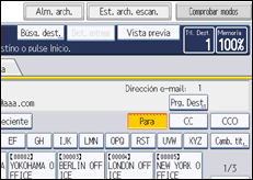 Ilustración de la pantalla panel de mandos