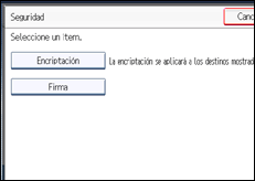 Ilustración de la pantalla panel de mandos