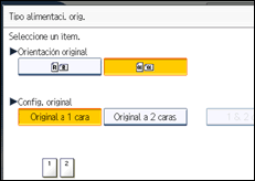 Ilustración de la pantalla panel de mandos