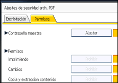 Ilustración de la pantalla panel de mandos