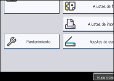 Ilustración de la pantalla panel de mandos