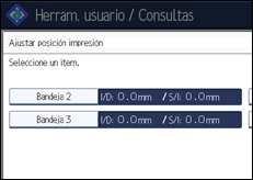 Ilustración de la pantalla panel de mandos