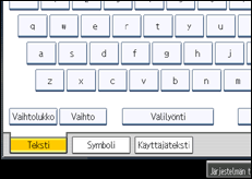Käyttöpaneelin näyttö