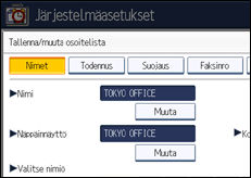 Käyttöpaneelin näyttö