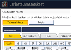 Käyttöpaneelin näyttö