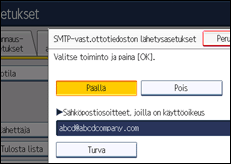Käyttöpaneelin näyttö
