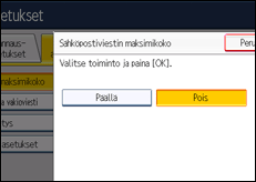 Käyttöpaneelin näyttö