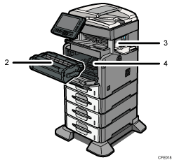Numeroitu kuva päälaitteen näytöstä