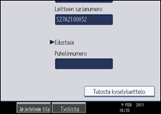 Käyttöpaneelin näyttö