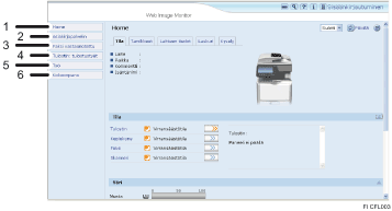 Numeroitu selaimen näytön kuva