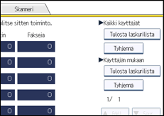 Käyttöpaneelin näyttö