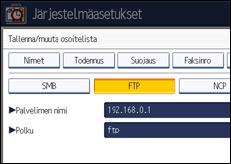 Käyttöpaneelin näyttö
