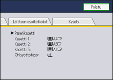 Käyttöpaneelin näyttö