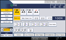 Illustration de l'écran du panneau de commande
