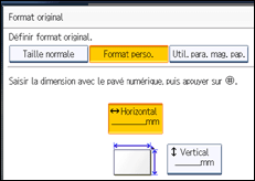 Illustration de l'écran du panneau de commande