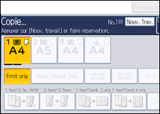 Illustration de l'écran du panneau de commande