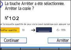 Illustration de l'écran du panneau de commande