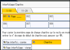 Illustration de l'écran du panneau de commande