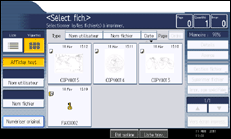 Illustration de l'écran du panneau de commande