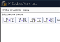 Illustration de l'écran du panneau de commande