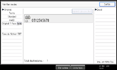 Illustration de l'écran du panneau de commande