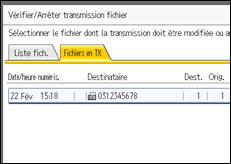 Illustration de l'écran du panneau de commande