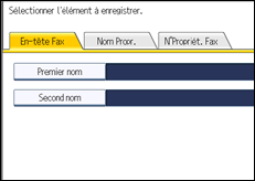 Illustration de l'écran du panneau de commande