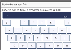 Illustration de l'écran du panneau de commande