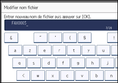 Illustration de l'écran du panneau de commande