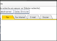 Illustration de l'écran du panneau de commande
