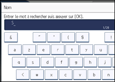 Illustration de l'écran du panneau de commande
