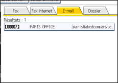 Illustration de l'écran du panneau de commande
